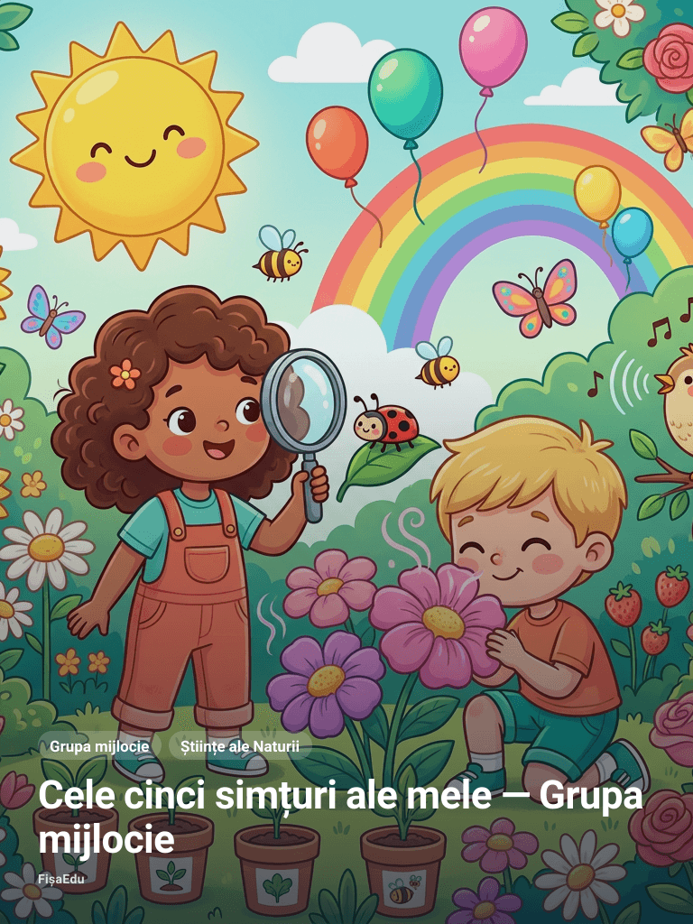 Cele cinci simțuri ale mele — Grupa mijlocie