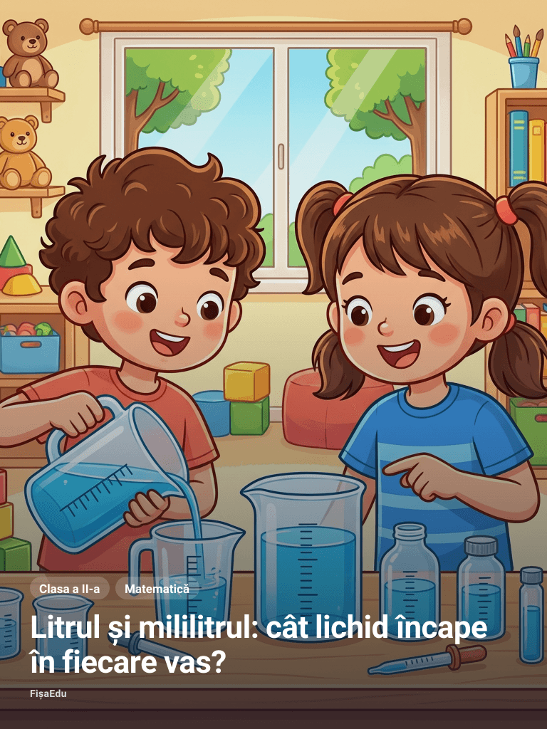 Litrul și mililitrul: cât lichid încape în fiecare vas?