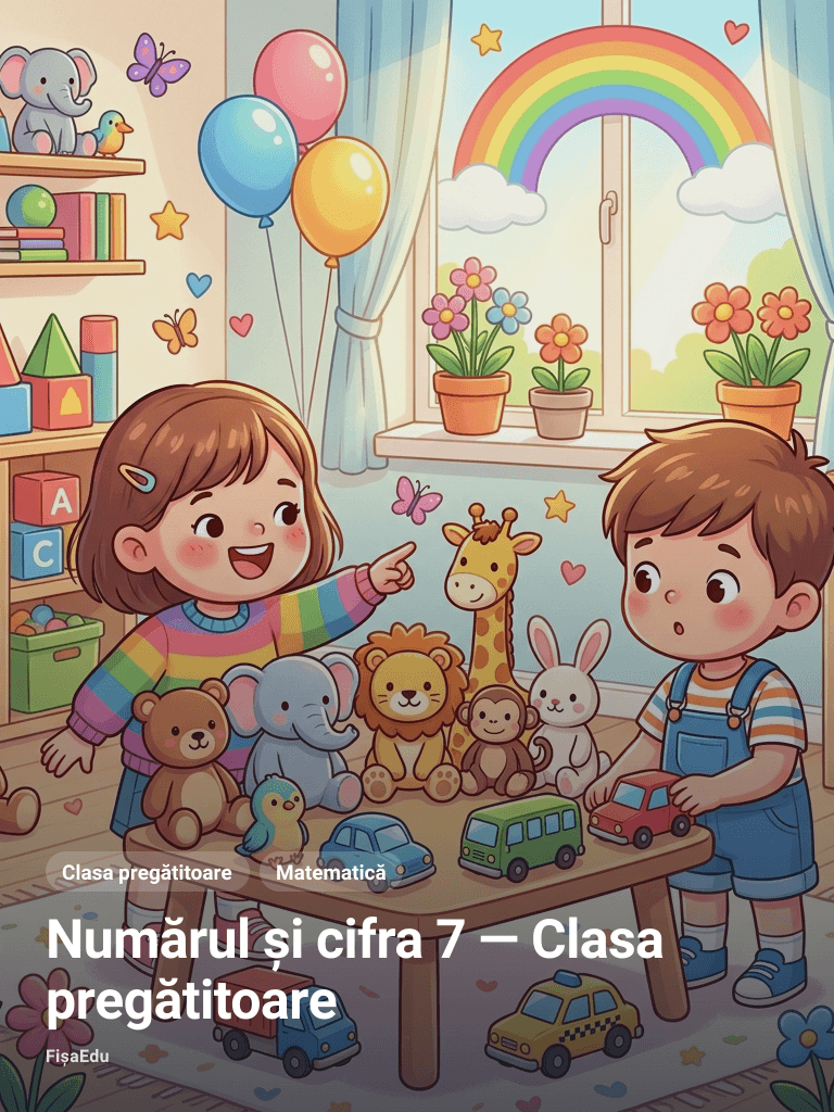 Numărul și cifra 7 — Clasa pregătitoare