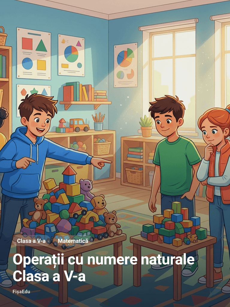Fișă — Operații cu numere naturale Clasa a V-a