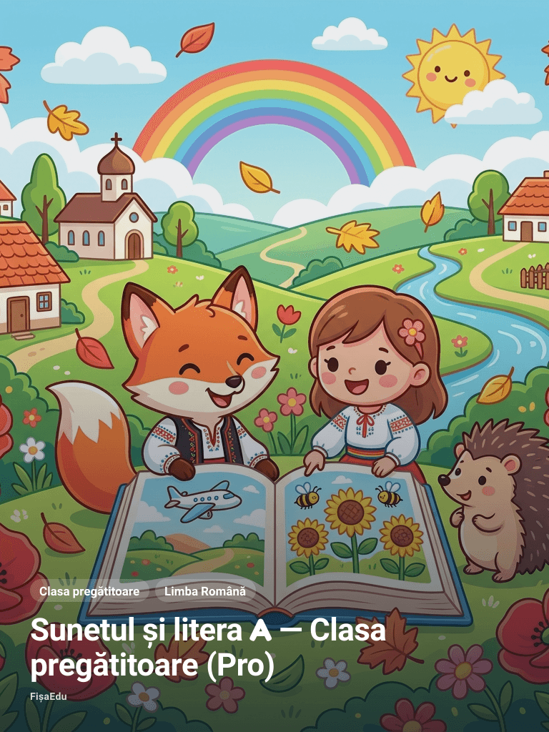 Sunetul și litera A — Clasa pregătitoare