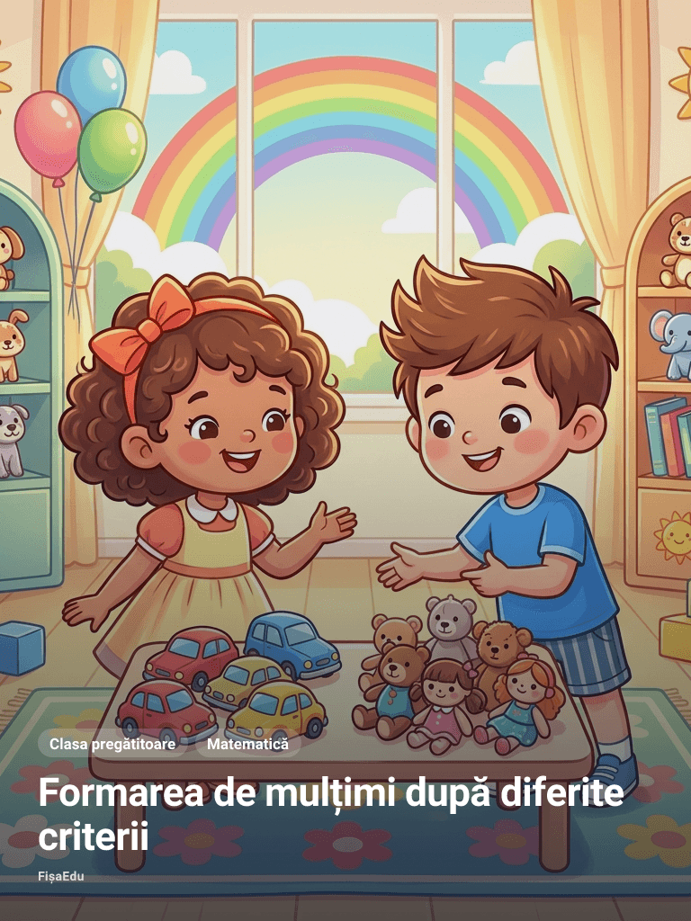 Fișă de lucru — Formarea de mulțimi după diferite criterii