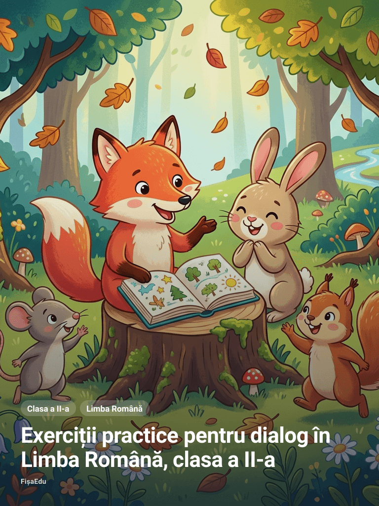 Exerciții practice pentru dialog în Limba Română, clasa a II-a