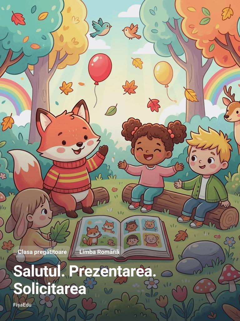 Fișă de lucru — Salutul. Prezentarea. Solicitarea