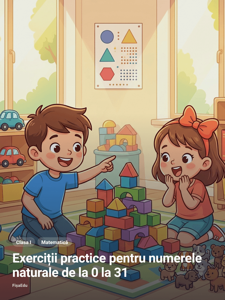 Exerciții practice pentru numerele naturale de la 0 la 31