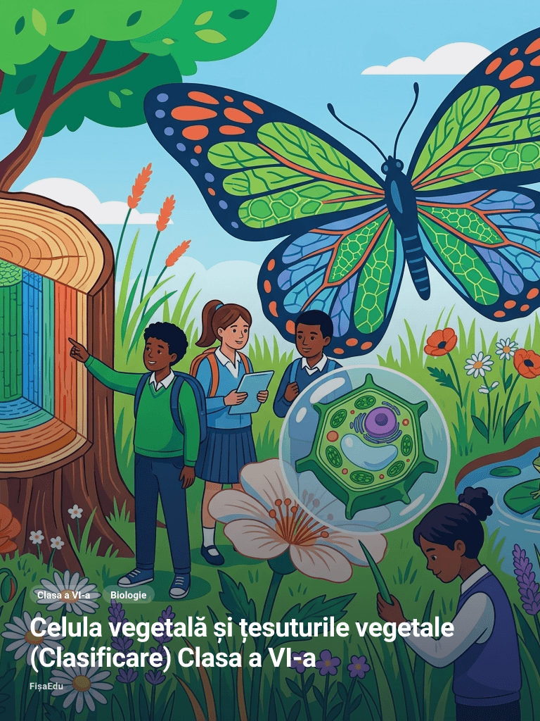 Fișă — Celula vegetală și țesuturile vegetale (Clasificare) Clasa a VI-a