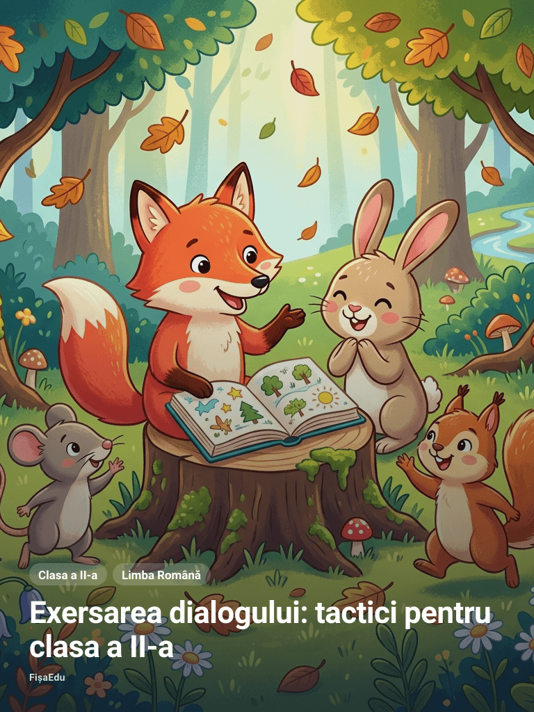 Exersarea dialogului: tactici pentru clasa a II-a