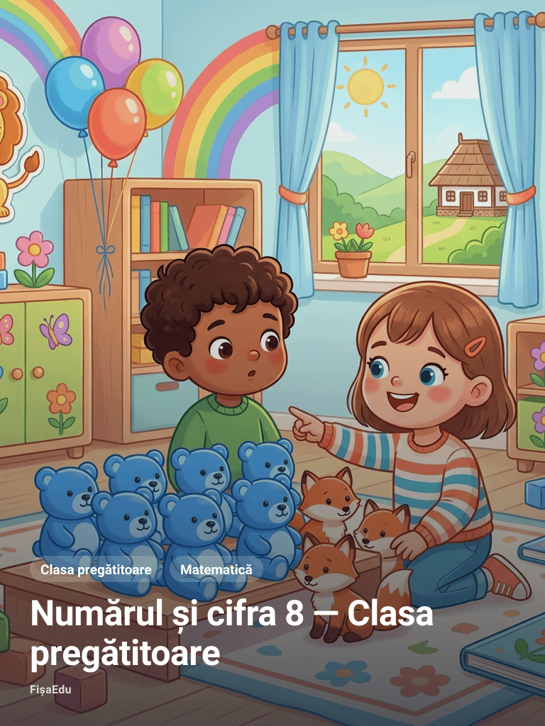 Numărul și cifra 8 — Clasa pregătitoare