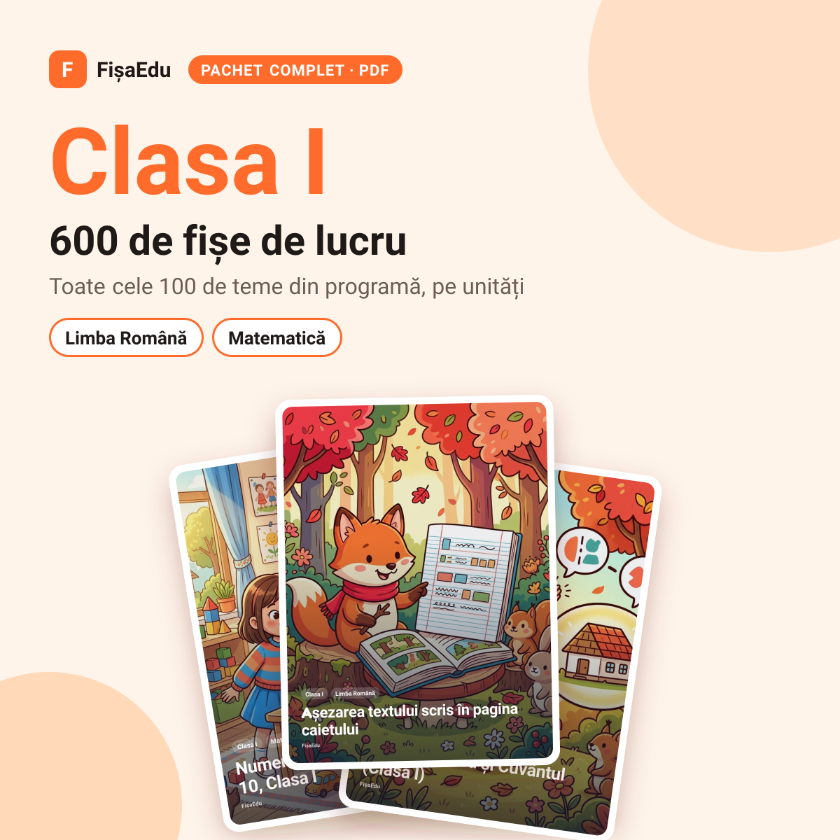 Coperta: Pachet complet clasa I